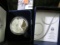 2004 W Silver Proof American Eagle in original velvet-lined box of issue.