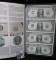 Series 1985 Uncut Sheet of One Dollar Federal Reserve Notes in original folder.