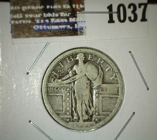 1917 P Standing Liberty Quarter, Type One.