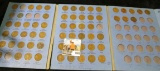 Whitman Lincoln Cent coin folder with many coins dating from 1941 up.