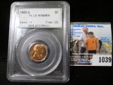 1955 S Lincoln Cent PCGS slabbed 