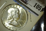 1963 D Franklin Half Dollar, Brilliant Uncirculated.