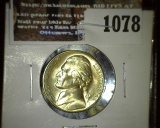 1945 S Gem BU Silver Jefferson War Nickel.