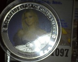 Ivana Trump Presidential Medal, 39mm. Enameled.