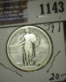 1917 P Standing Liberty Quarter, Type One.