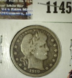 1910 P Barber Quarter,