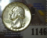 1961 P Washington Quarter, high grade.