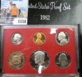 1982 S U.S. Proof Set, original as issued.