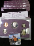 (5) 1986 S Five-piece U.S. Proof Sets in original boxes of issue.
