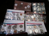 1979, 80, 81, 84, & 85 P & D U.S. Mint Sets in original envelopes and cellophane. ($17.10 face value