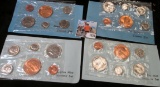 1977 & 80 Philadelphia & Denver Mint Sets with Mint medals in original envelopes.