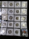 (19) different Statehood Quarters dating between 2000-2004. All carded and in a plastic page.