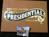 2007 P, D, & S Edition Presidential Dollars in a Special Case. George Washington Proof & BU Three-pi