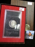 1973 S Silver Proof Eisenhower Dollar, in original brown Box as issued.