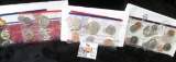 1987, 88, & 89 U.S. Mint Sets in original envelopes as issued, contains rare non-circulating Half-Do