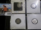 (2) 1913 P, 15 S, & 42 S U.S. Silver Dimes.