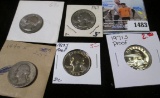 1940 S Circ., 67 P BU, 69P, 69 S Proof, & 71 S Proof U.S. Quarters.