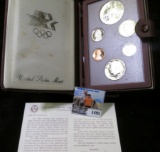 1984 S U.S. Olympics Prestige Silver Proof Set in original box.