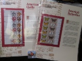 Mint U.S. Commemorative Stamp Blocks in album pages. Includes America's Butterflies, Skilled Hands f