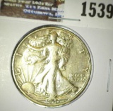 1947 D nice grade Walking Liberty Half Dollar.