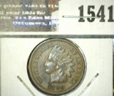 1890 Nice Full Liberty Indian Head Cent.