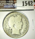 1895 O Rare Date Barber Half Dollar.