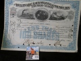 1931 Stock Certificate for 2 Shares 