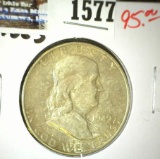 1949 S Franklin Half Dollar, Key date, Nice grade.