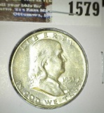 1951 D Franklin Half Dollar, Nice grade.