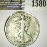 1929 S Walking Liberty Half Dollar, Scarce date.