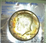 1965 P Superbly toned Silver Kennedy Half Dollar.