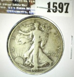 1920 P Walking Liberty Half Dollar, Nice condition.