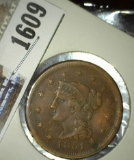 1852 U.S. Large Cent, nice grade.