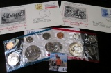 1978 U.S. Mint Set with scarce Eisenhower Dollars, in original envelope as issued; & a pair of inter