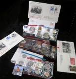 1969 P & D, 78 P & D, & 85 P & D U.S. Mint Sets, original as issued & (3) different 1976-78 Bicenten