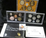 2011 S U.S. Silver Proof Set in original box as issued. (14 piece).