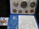 1982 Seven-piece Souvenir Coin Set issued by the New Zealand Treasury and struck by the Royal Mint i