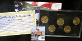 2003 Five-Piece Gold Edition State Quarter Set in original box of issue.