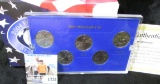 2004 Five-Piece Philadelphia Mint Edition State Quarter Set in original box of issue.