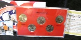 2004 Five-Piece Denver Mint Edition State Quarter Set in original box of issue.