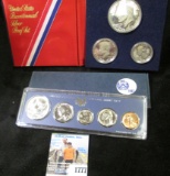 1967 U.S. Special Mint set in original box of issue & 1976 S Three-piece U.S. Silver Proof Set in or