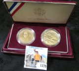 Pair of Bronze medals in a U.S. Mint Box 