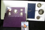 1988 S U.S. Proof Set in original box of issue & 1976 S Three-piece U.S. Silver Proof Set in origina