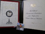 The Official Bicentennial Day Commemorative Medal, struck in Proof Sterling Silver with autographs o