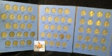 1938-61 Complete Set of Jefferson Nickels in a Whitman folder, no over date.