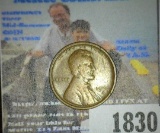 1909 S Key date Lincoln Cent, Fine.