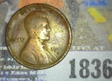 1909 S Lincoln Cent, Scarce date, VG details, obverse rim scratches at K4-8, minor reverse scratches