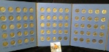 1946-78 Partial Set of Roosevelt Dimes in an old blue Whitman Folder. (48 Silver, 25 clad).