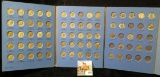 1946-78 Partial Set of Roosevelt Dimes in an old blue Whitman Folder. (46 Silver, 16 clad).