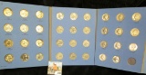 1960-79 D Set of Washington Quarters in a blue Whitman folder. (10 90% Silver, 25 clad).